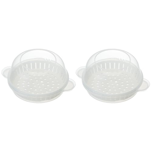 Skater Chinese Bun Case, 2 Pieces, Chinese Bun Steamer, Microwave Chinese Bun, Microwave Steamer, Basic SMA1-A