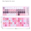 Universelle Tastaturaufkleber 1/3 Blatt, DIY Koreanisch-Japanische Aufkleber für Notizbuch-Computer, Zubehör.