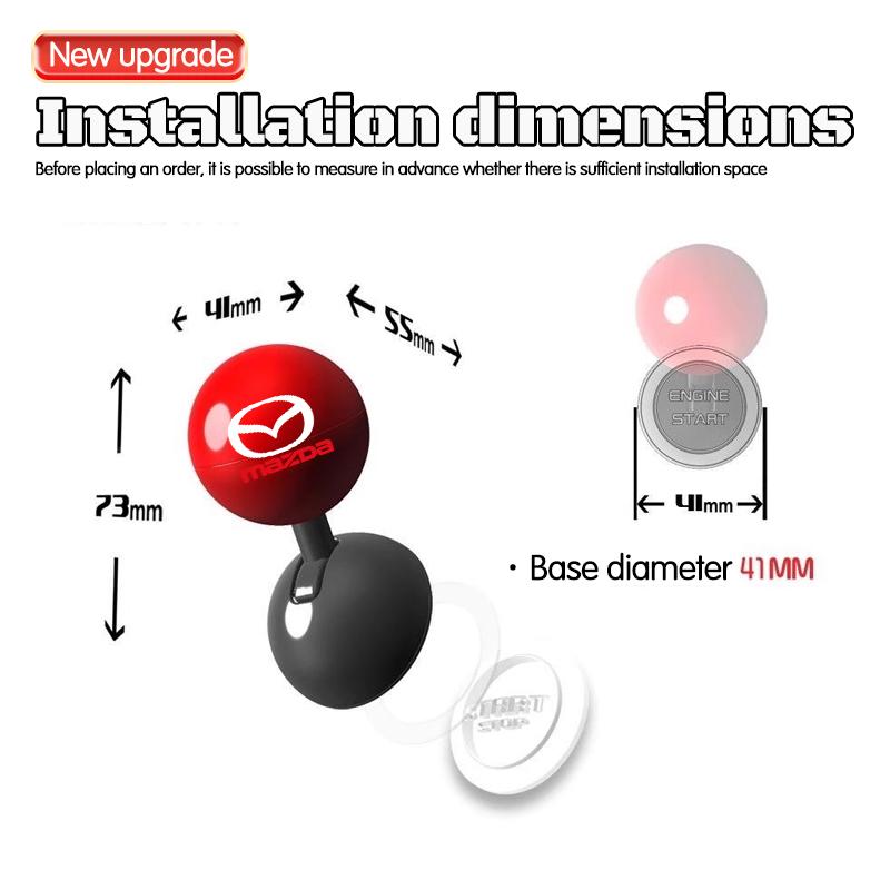 Car Engine Start/Stop Button Joystick Car Starter Motor Accessories For Mazda 3 5 6 CX-3 CX-4 CX-5 CX-7 CX-9 Axela 6 RX8 7 MX3 j1