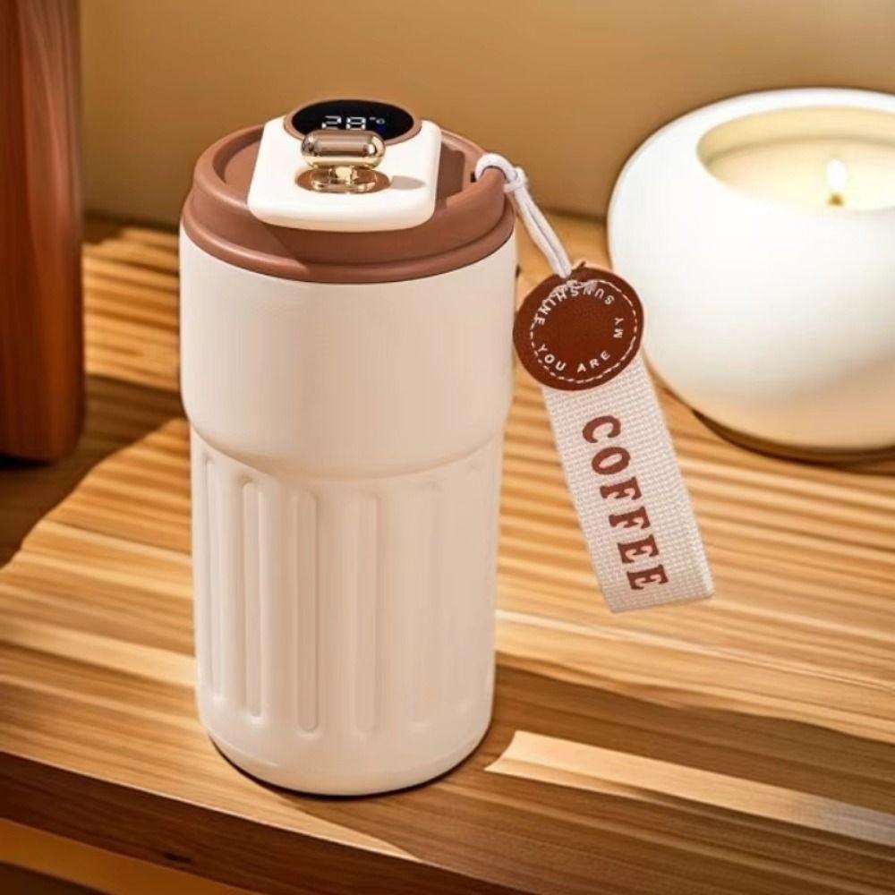 Creative Thermal Water Bottle 450ML Coffee Thermos Cup Outdoor Insulated Mug Household
