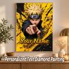 Naruto Uzumaki Custom Name Diamond Painting Personalized 5D Full Drill DIY Diamond Art Home Decor