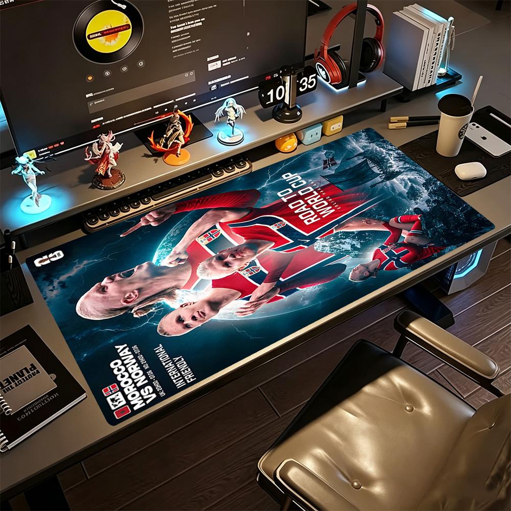 Haaland's Celebration Moment Gaming Mouse Pad Desk Mouse Pad HD Print Desk Pad Non-Slip Rubber Base Computer Decor Item Office Use