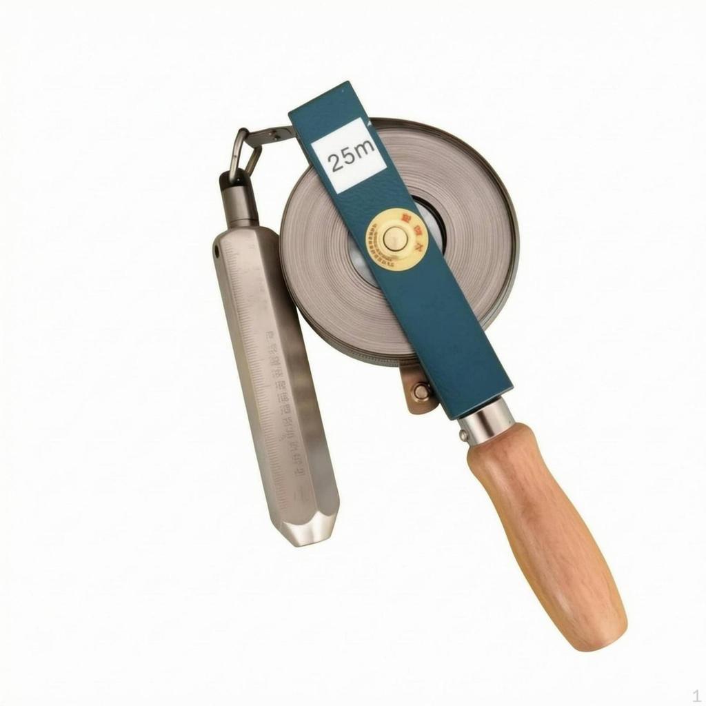 Oil Gauging Tape Resistant Sounding with Plumb Bob Accurate Calibration Petroleum Tank Depth