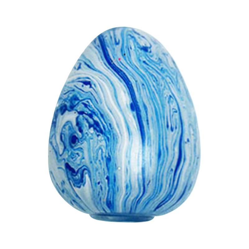 Œuf marbré à presser Jouet à rebond lent Soulagement du stress Fidget Jouet Squishy Portable Doux Décompression Anti-anxiété Pour Adulte