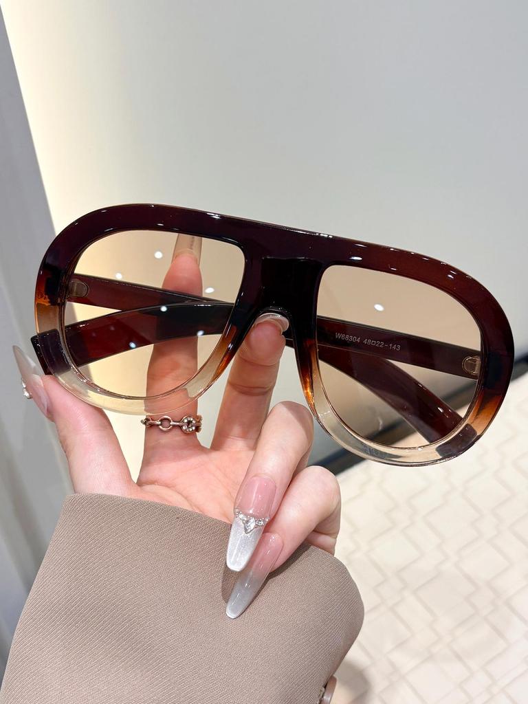 Oversized Aviator Internet Beroemdheid Zonnebrillen: Europese/Amerikaanse Stijl, Hip Hop Persoonlijkheid, High-End Gevoel voor Vrouwen