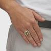 Gold-Plated Men's Blessing Hand Ring - Fashion Jewelry for Europe and the U.S.