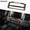 Wood Grain Central Control Volume Panel Decorative Trim for Ford F150 2015-