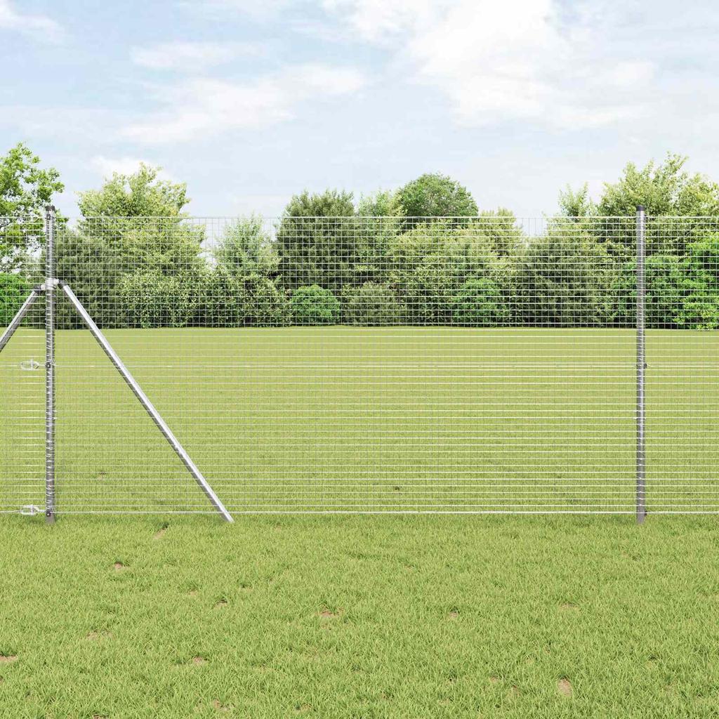Welded Wire Fence Silver