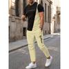 Men's Polyester Sportswear | Elegant Casual Round Neck | Slightly Stretchy Knit with 3D Print | Regular Fit 2pcs Set