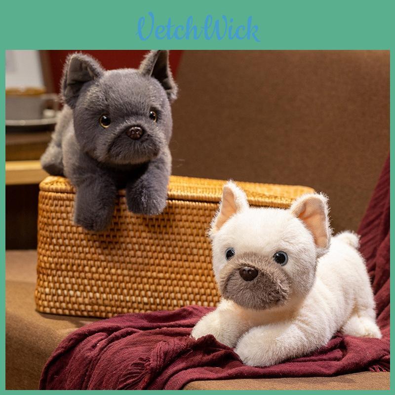 Plush Dog Toy Corgi Bulldog Soft Stuffed Animal For Kids Gift