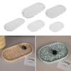Stampo in Silicone per Sottobicchiere Ovale Stampo per Posacenere Fai da Te Stampo per Vassoio in Cemento e Gesso Stampo per Colata in Resina Epossidica Sottobicchiere Stampi Artigianato Decorazione per la Casa