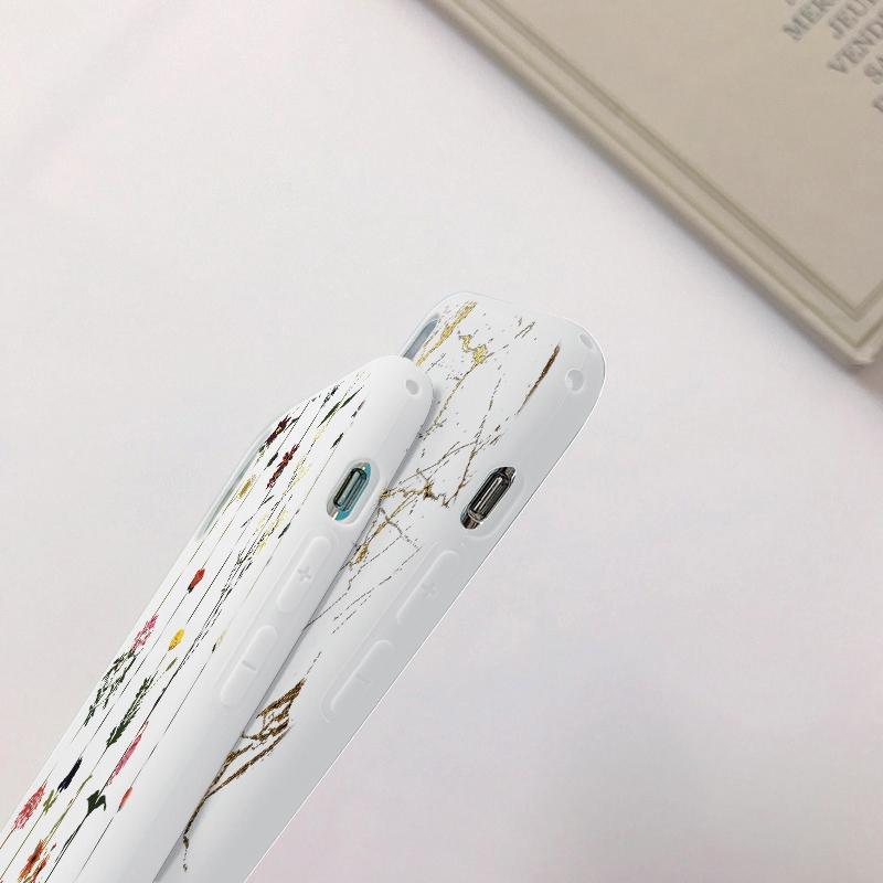 Flower Patterned Soft Silicon Case For Xiaomi Redmi Note 13 Poco C65 Samsung M35 A55 S24 iPhone Huawei Honor Realme Camera Protective Shockproof Cover