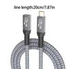 High Speed Type C Extension Cable 40Gbps Male To Female Type C Portwith 8K 60Hz Video Support and 240W Power Delivery