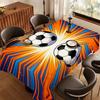 Fußball-Tischdecke für Geburtstagsfeier-Dekoration, Rechteckige Tischabdeckung im Fußballfeld-Design für das Esszimmer, Sportparty-Zubehör für Spieltage