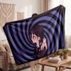Warm Flannel BlanketWednesday Addams Soft Cozy Throw Blanket for Bedroom Couch
