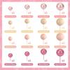 48pcs Pink Cake Decor Balls Cake Topper for Birthday Party Wedding Cake Decor(Glitter Pink, Rose Gold, Light Brown, Light Nude)