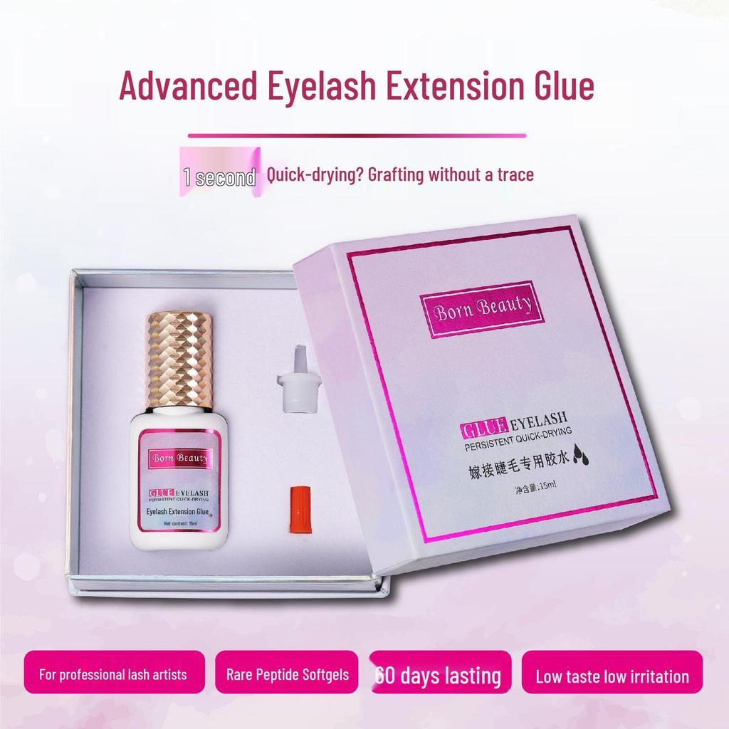 Rychleschnoucí, dlouhotrvající lepidlo na prodlužování řas pro salonní použití - Ideální pro umělce prodlužování řas