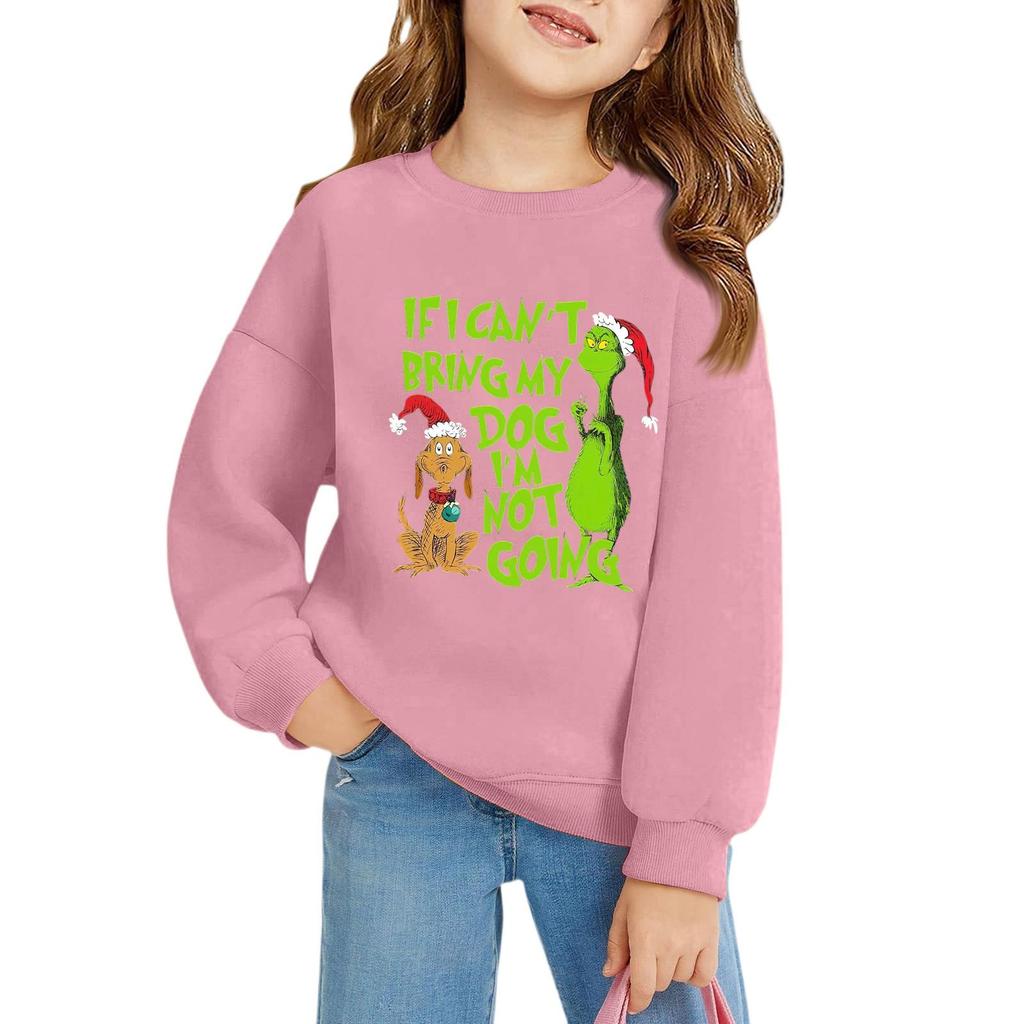 Weihnachtstag Mädchen Rundhals-Pullover für Kinder Bedruckte Baby-Tops