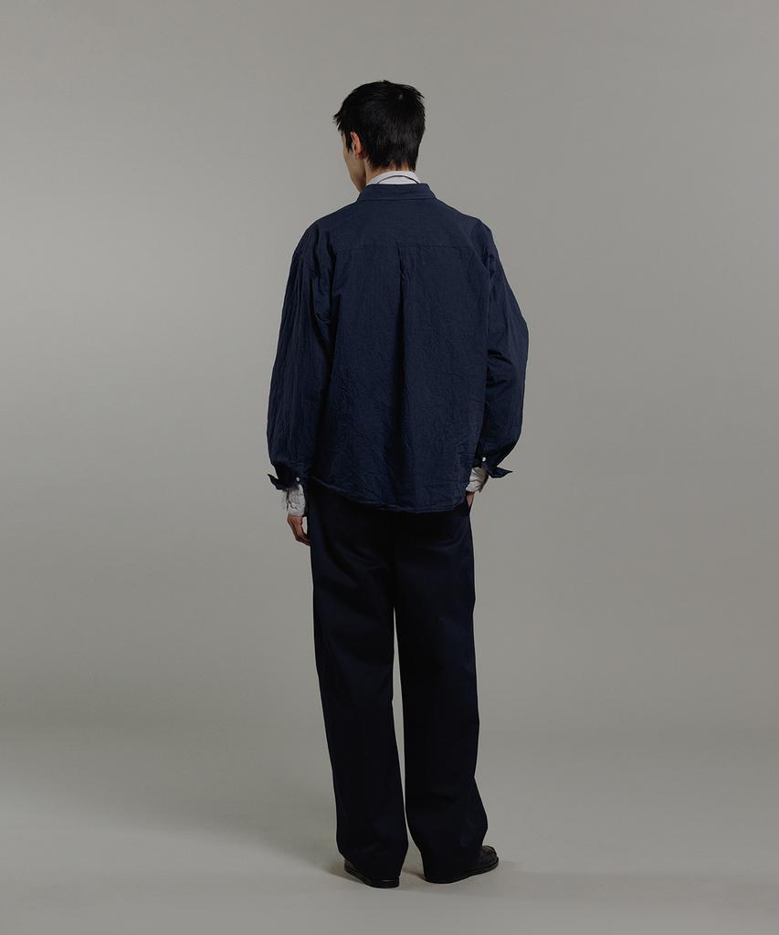 BLANKROOM Crease Shirt_Navy