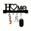 No-Drill Key Rack Iron Material Key Wall Hook Durable Wall Mounted Key Holder  Living Room