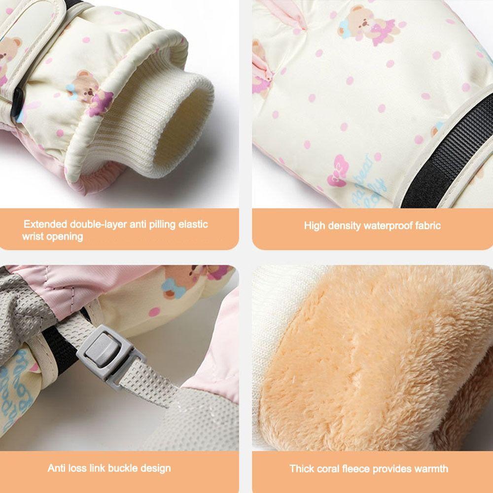 Non-slip Winter Skiing Gloves Warm Outdoor Sports Gloves Thickened Thermal Gloves  for Men Women