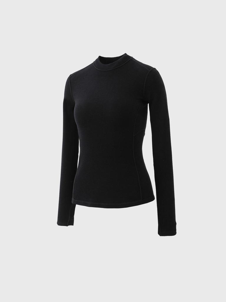 Sous-pull thermique en velours allemand pour femme:  Haut de gamme, Embellissant la peau, Parfait pour l'automne et l'hiver.
