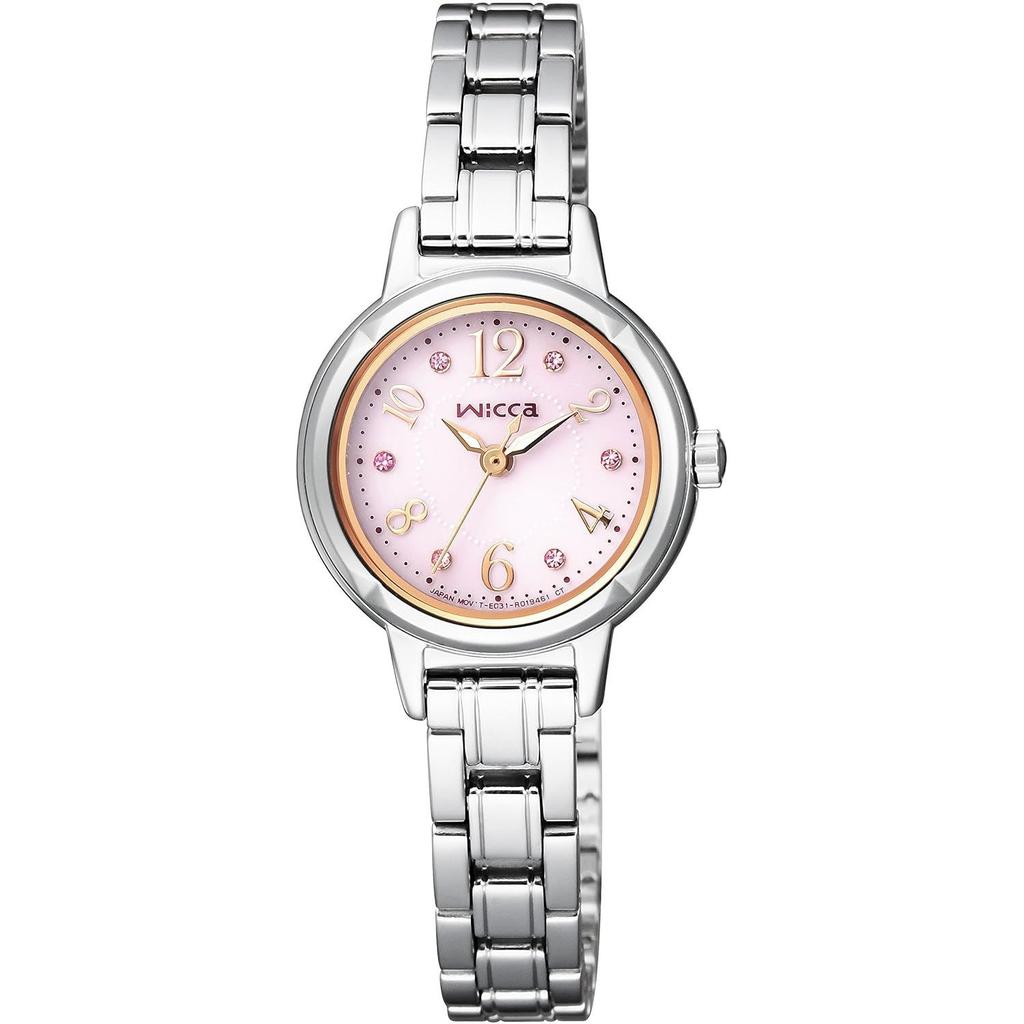 CITIZEN Watch Wicca (Solar Tech / Waterproof Simple) KH9-914-93 Popular Standard Cut Glass Womens Analog Business Student Gift Cute Stylish Second
