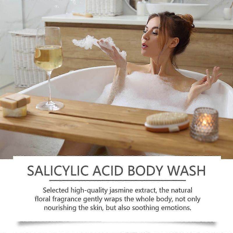 Salicylic Acid Body Wash for Oily Skin  Gentle Exfoliating Cleanser with Aloe Vera & Coconut Oil  Controls Oil, Refreshes & Hydrates  100ml