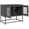 Szafka Rtv, Czarna, 68X39X60,5 Cm, Stal Walcowana Na Zimno