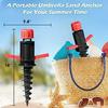 38mm Plastic Adapter for Beach or Fishing Umbrella - UV Protection