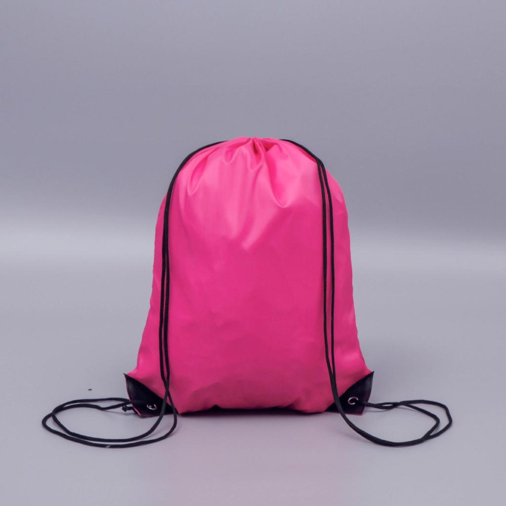 Rainbow Double Shoulder Drawstring Backpack - 210D Polyester, Customizable Logo, Ideal for Sports or Gym.