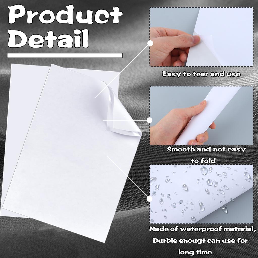 30-Piece Double Sided Tape Sheets A4 Size Clear Strong Adhesive Sticky Tape