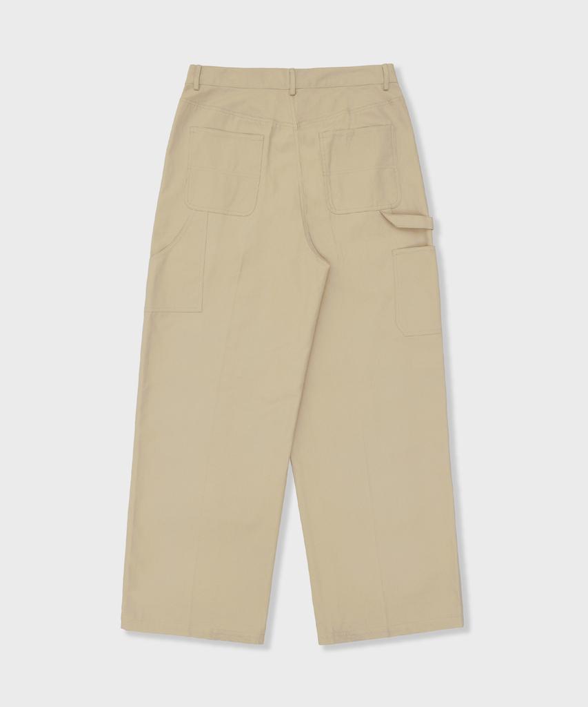 GLW Carpenter Fatigue Cotton Pants Beige