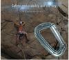 25KN D-Shaped Auto-Lock Carabiner – Aviation Aluminum Alloy for Outdoor Climbing