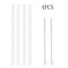 Replacement Straws for Stanley 40 oz Cup Tumbler, 12 Pack Clear Reusable Plastic Straws, 2 Straw Brushes,for Stanley Cup