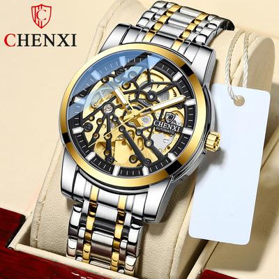 Nuovo orologio da uomo di lusso di marca TOP con scatola, cinturino in acciaio impermeabile da uomo automatico, orologi meccanici da uomo luminosi