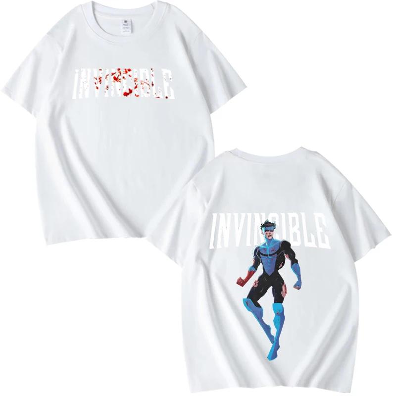 

Invincible Blood Splat Logo Merch T Shirt Unisex Women Unisexga Oversized Cotton Short Sleeve Summer Print Unisex Plus Size Tops S