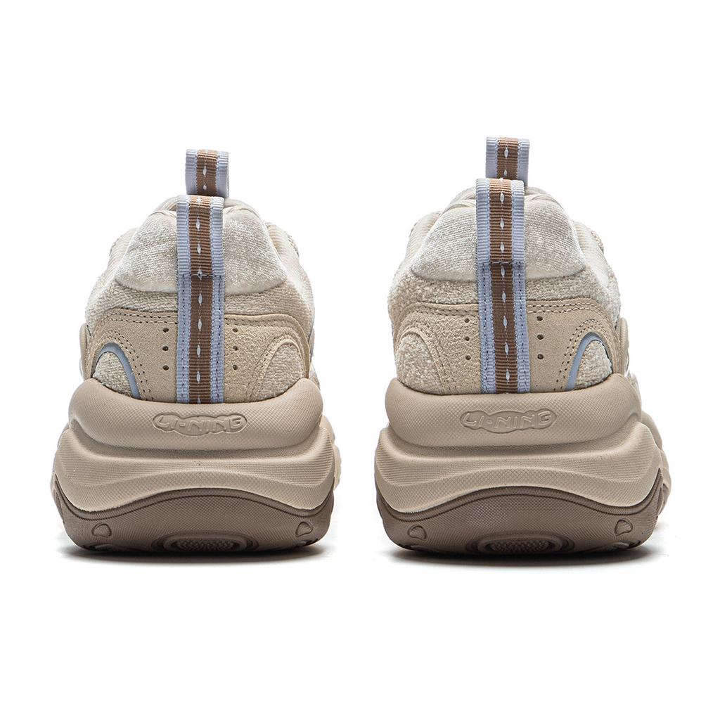 Li Ning Honey 2 Versatile Retro Dad Sneakers Thick Sole Fashion Trend Shock Absorption Non-Slip Wear-Resistant Support Low-Top Casual Shoes AGCV002-7