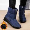 Middle-aged and Elderly Large Size Winter Warm Ladies Snow Boots Women Lazy Pedal Waterproof Mother Shoes Women's Shoes