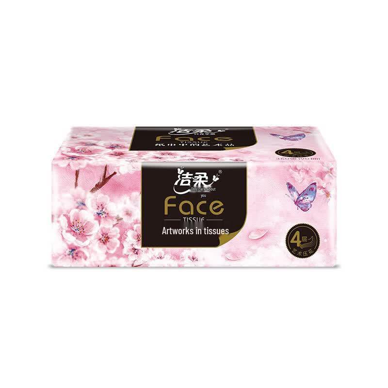 C&S Oil Painting Cherry Blossom Soft Pack Facial Tissues
