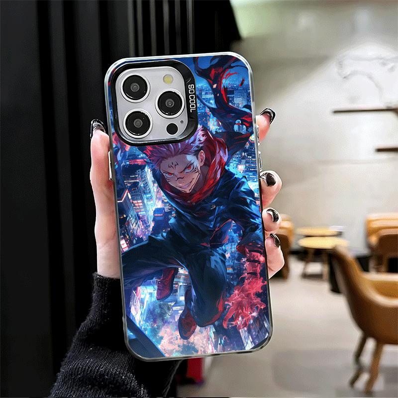 Anime Itadori Yuji JUJUSU Weiche Handyhülle für iPhone 15 16 17 Pro Max 17Air 16E 14 Plus 13 12 Mini Stoßfeste Rückschale
