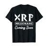 Xrp Millionär Kryptowährung Ripple Krypto T-Shirt Schwarz Vintage Gewaschen Herren Mode Top Für Den Alltag Atmungsaktiv Unisex