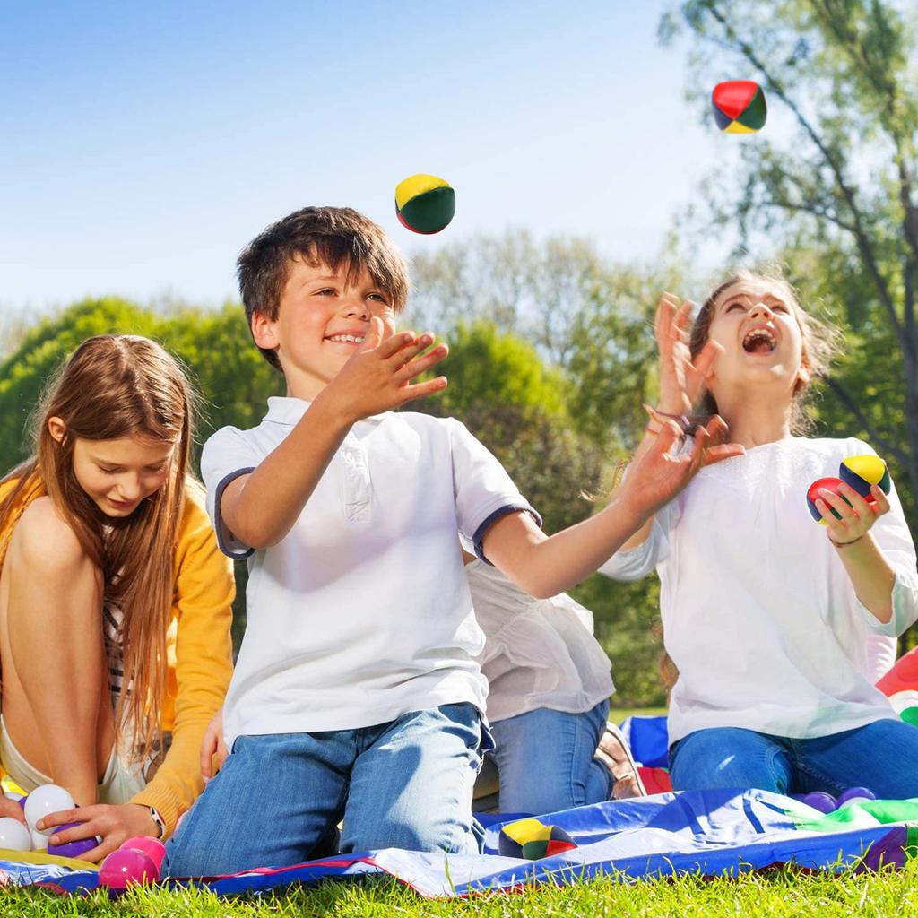 6 STÜCKE Glatte Langlebige Jonglierbälle Jonglierbälle Set Für Anfänger Jonglieren Lernen Anfänger-Set Zirkus Kinder Kinder Outdoor-Spielzeug