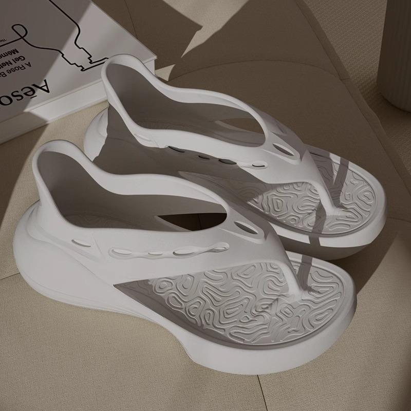 

Летние женские шлепанцы, домашние тапочки, новые, нескользящие, с мягкой подошвой, для дома, повседневные сандалии, удобный дизайн 40-41 белый