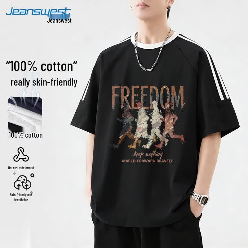 Jeanswest Run Freely Graphic Cotton T-Shirt 3XL