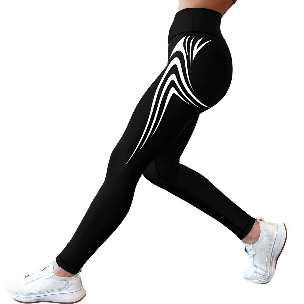European & American High-Waist Yoga Crop Pants: Women's Tight Fit for Running & Fitness