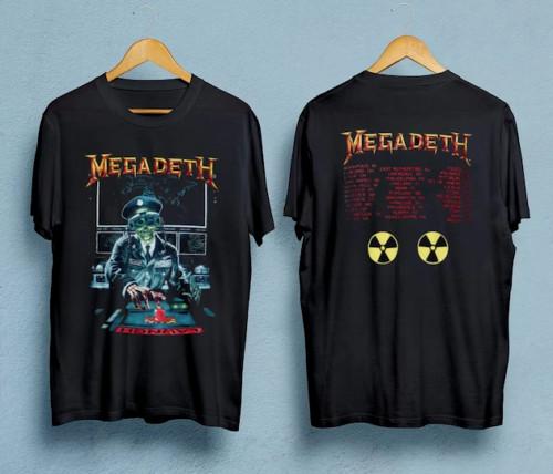 1990 Megadeth Rust In Peace Tour 2 Sided T-Shirt Unisex T-Shirt M