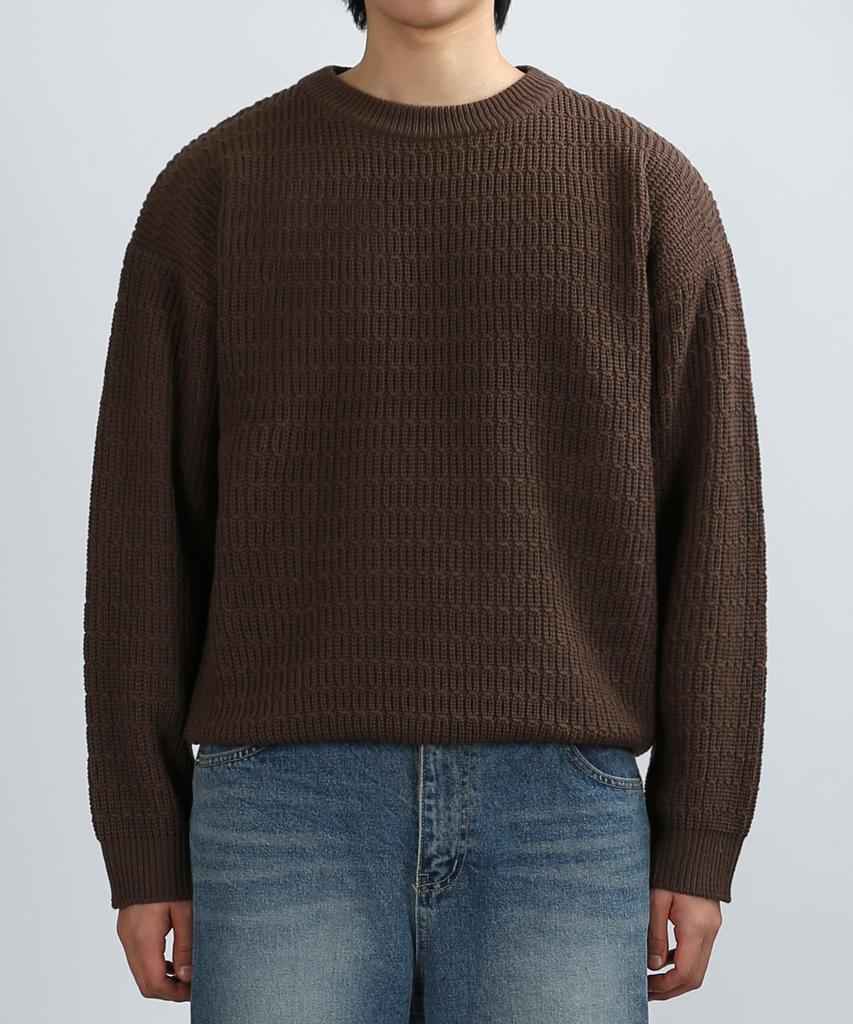 VERYVAIN Geometry Chain Knit (Brown)