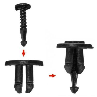 10/20Pcs Universal Car Bumper Fender Fasteners Trim Clips Push Trim Clip Hole Rivets Screw For Renault Clio Laguna Megane