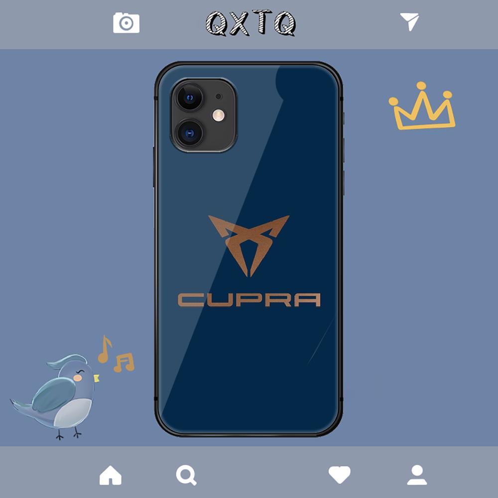 Cupras Spanische Mode Logo Hülle Für iPhone Samsung Galaxy Redmi Note S 17 16 15 14 13 20 24 25 54 Pro Max Ultra Fe Gehärtetes Glas Abdeckung